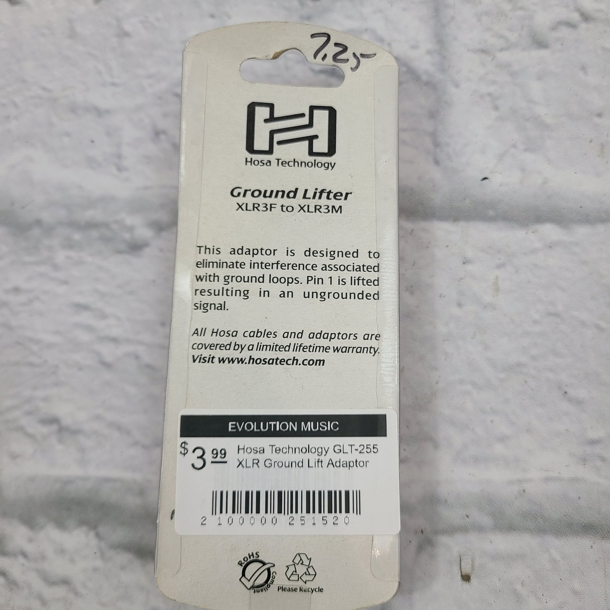 Hosa Technology GLT-255 XLR Ground Lift Adaptor