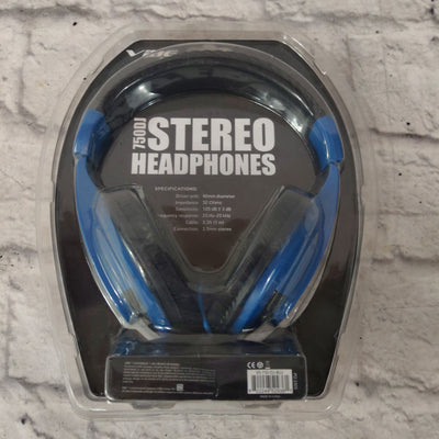 Vibe Sound DJ Style Stereo Over Ear Headphones All Devices with 3.5mm Blue