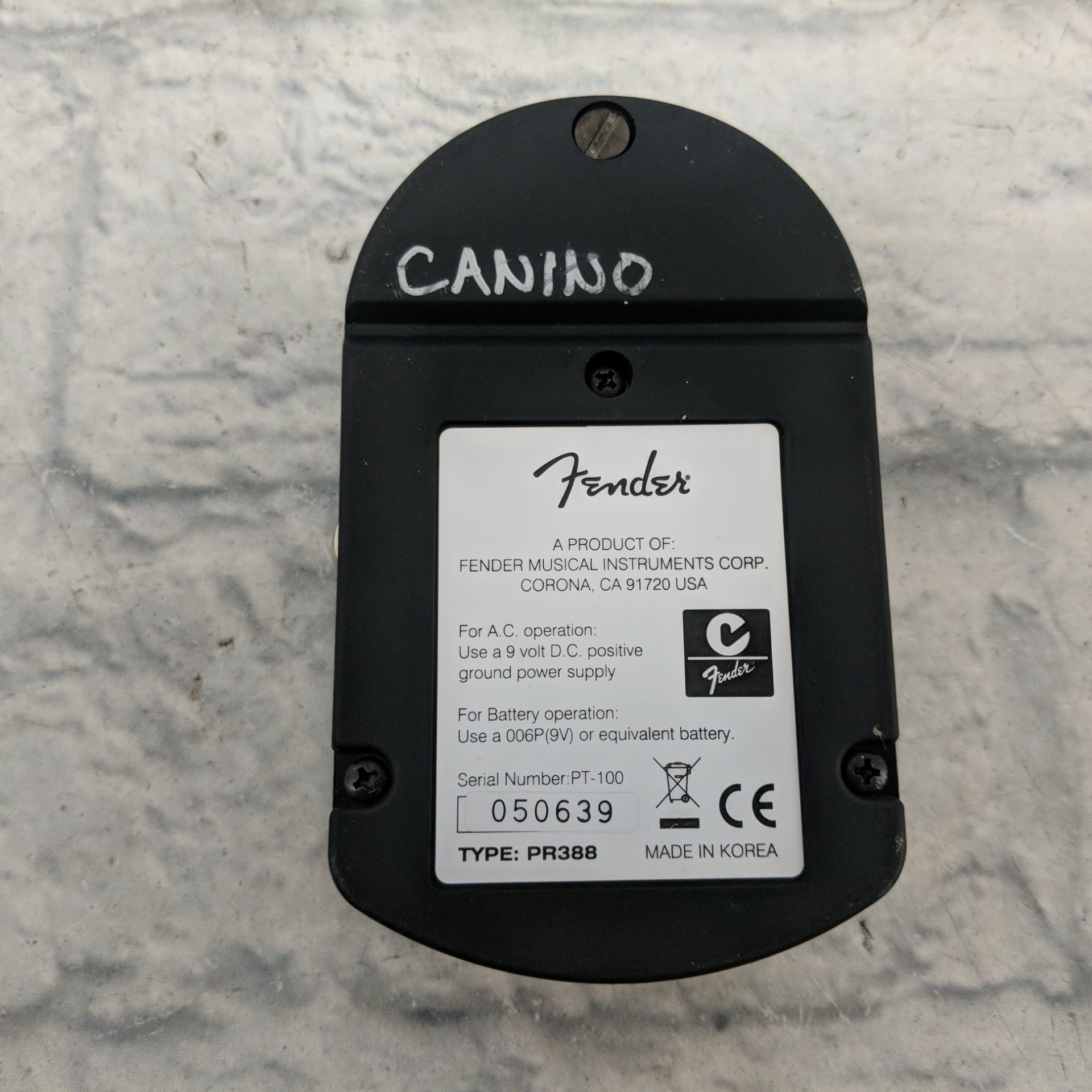 fender tuner pedal Fender PT-100 Tuning Pedal