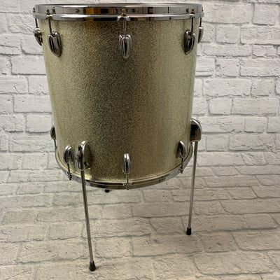 Slingerland 16" x 16" Floor Tom Silver Sparkle 1965