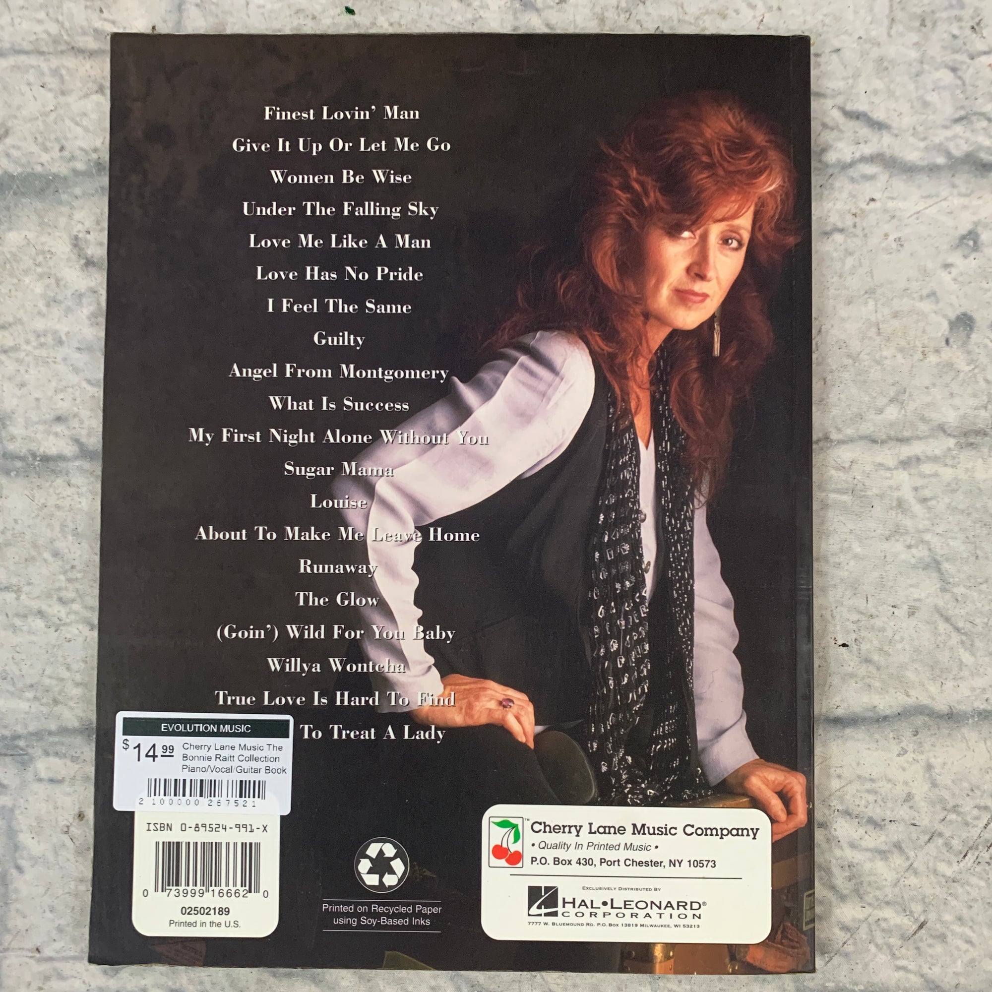 Cherry Lane Music The Bonnie Raitt Collection Piano/Vocal/Guitar Book