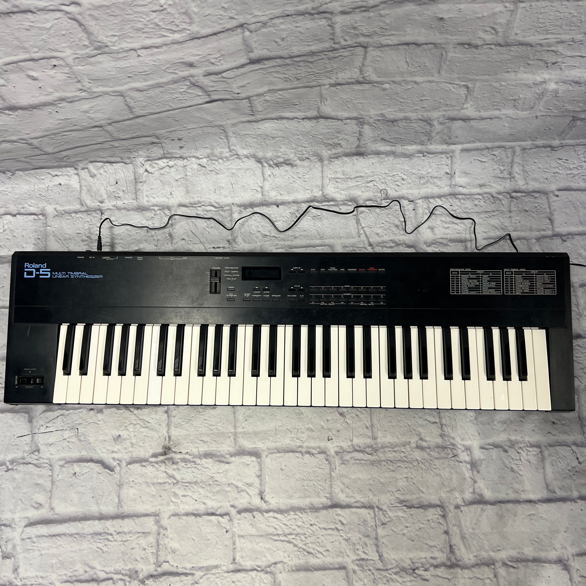 Roland D-5 シンセサイザー 61鍵 ローランド -ジャンク- Roland D-5 Synthesizer Keyboard