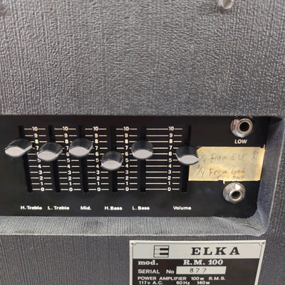 Vintage Elka R.M. 100 RM100 Keyboard Guitar Bass Amp Made in Italy