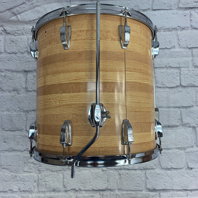 Vintage Ludwig 16 Butch Block Floor Tom Blue & Olive