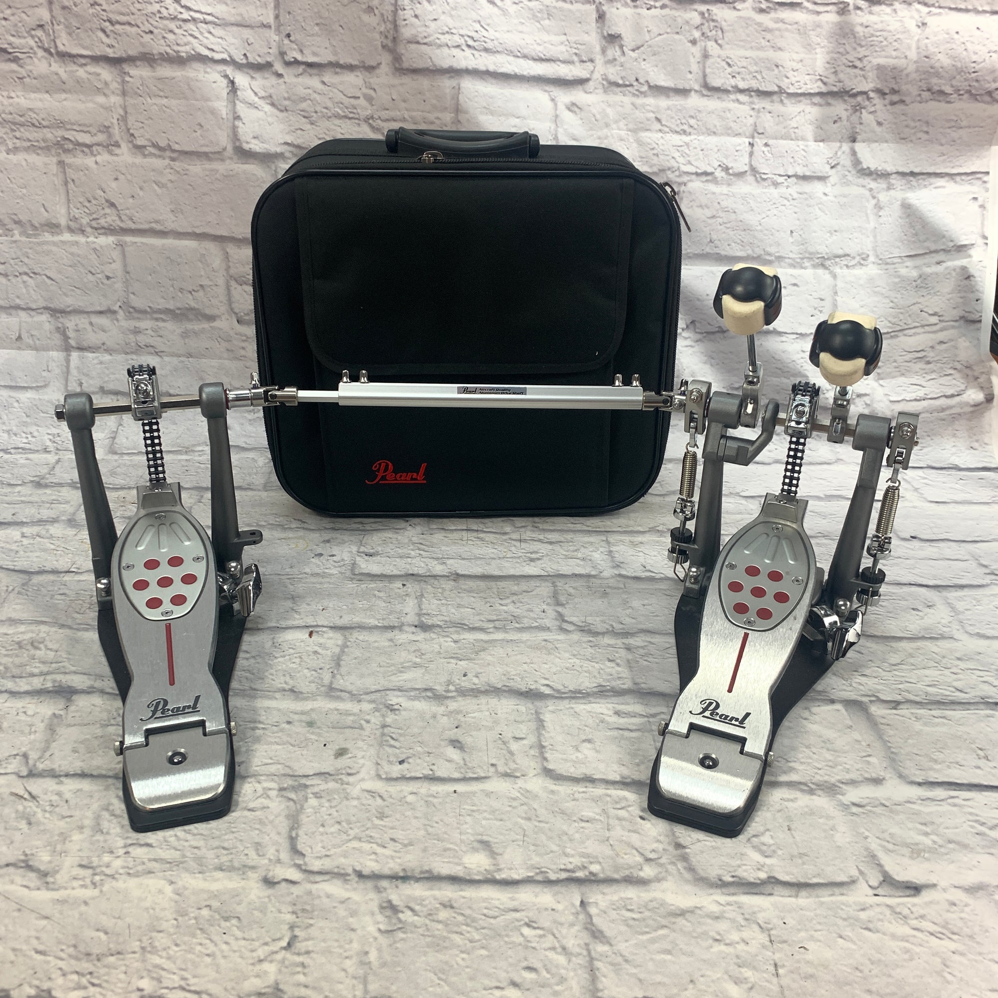 pearl redline double pedal Pearl Eliminator Redline Double Bass Drum Pedal - Chain Drive