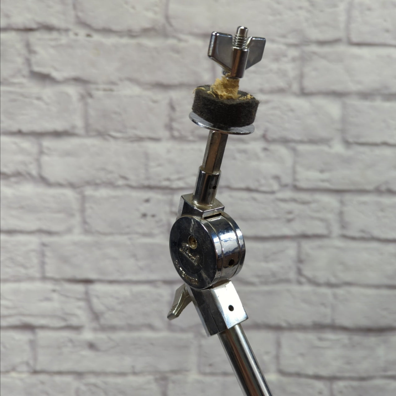 Pearl Heavy Duty Single Braced Mini Boom Cymbal Stand with Tilter 1980s Red Label