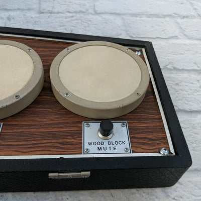 Super Rare Mica-Sonic Electronic Congo / Bongo / Wood Block Drum Machine