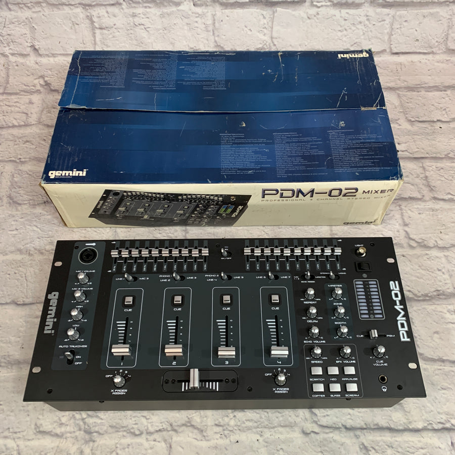 Gemini PDM-02 DJ Mixer - New Old Stock