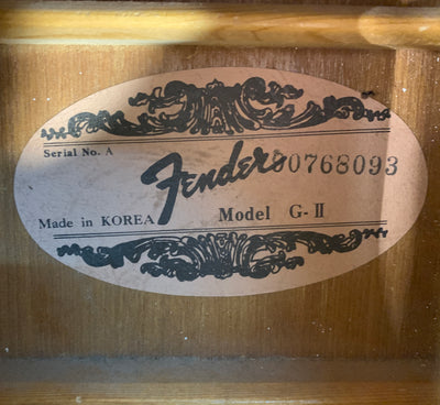 Fender G-II Made in Korea 1980s Acoustic Guitar