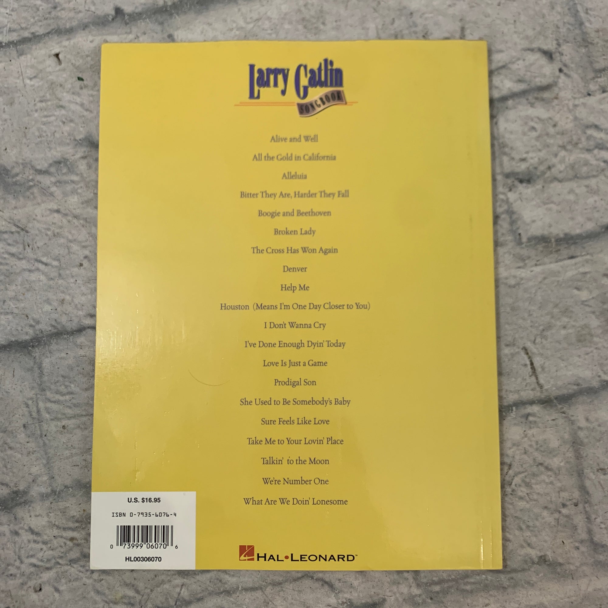 Hal Leonard Larry Gatlin Songbook Piano / Vocal / Guitar