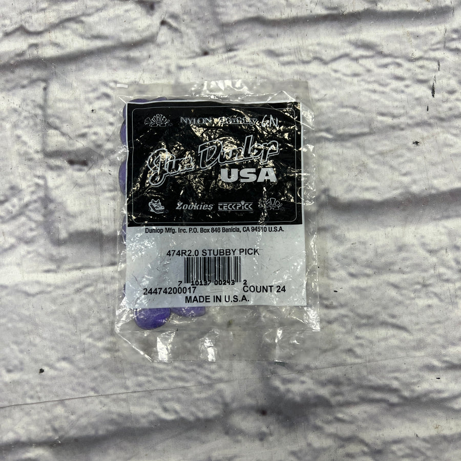 Dunlop Stubby 2.0 (small) 24 Count Pick Pack
