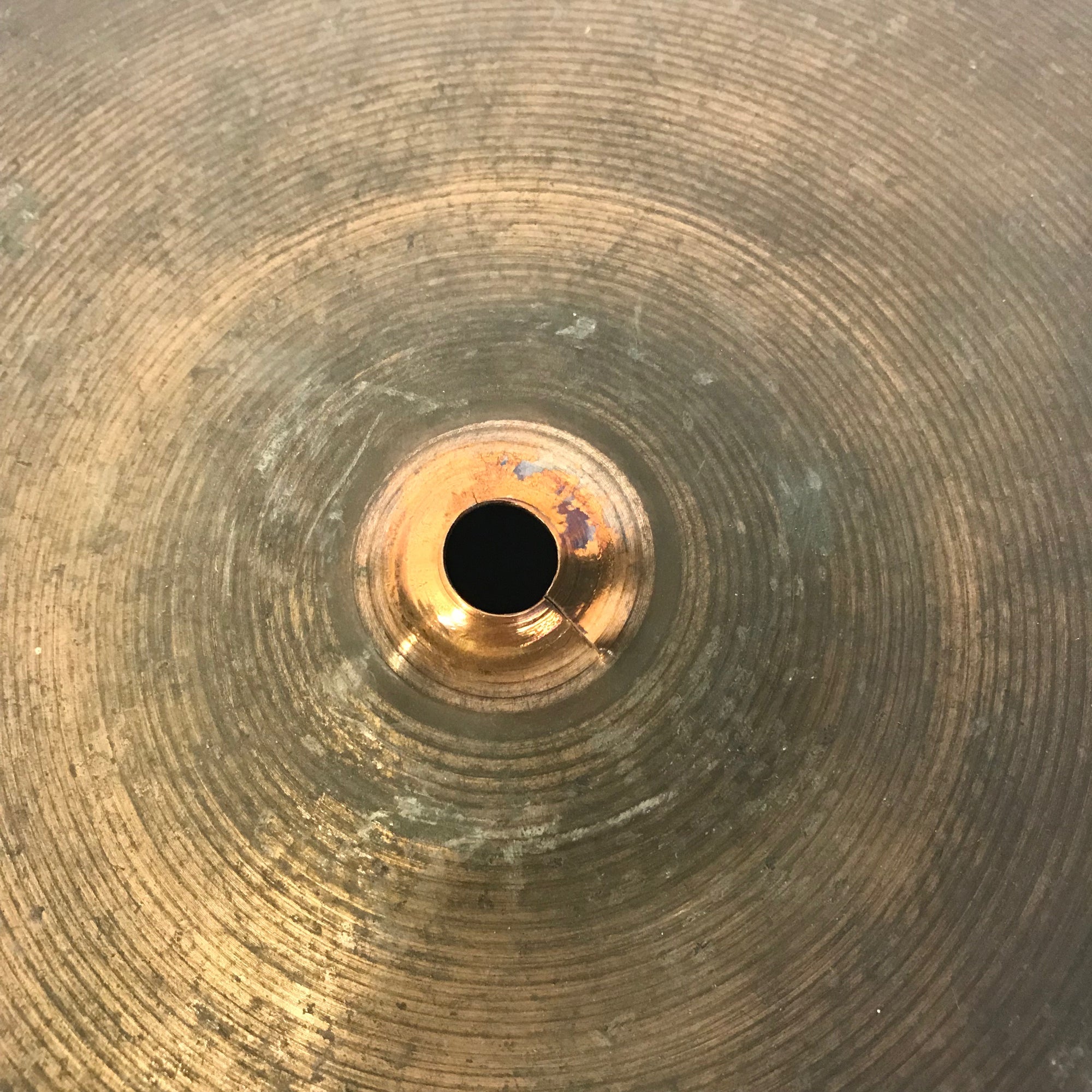 Vintage 1960s Hayman British 14in Hi Hat Cymbal Pair