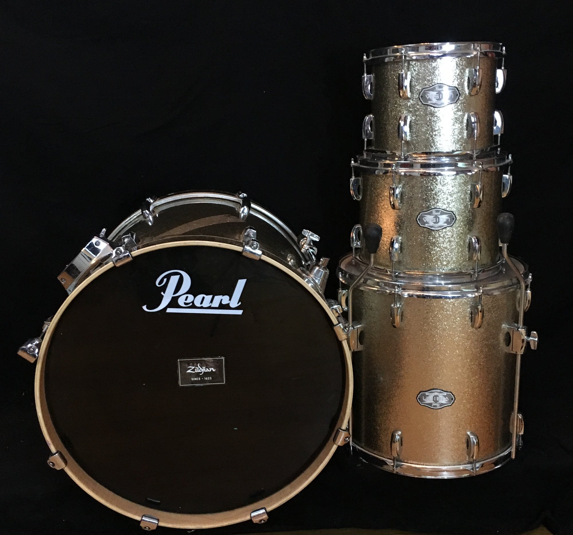 Pearl 4pc Vision SST Birch Silver Sparkle Evolution Music