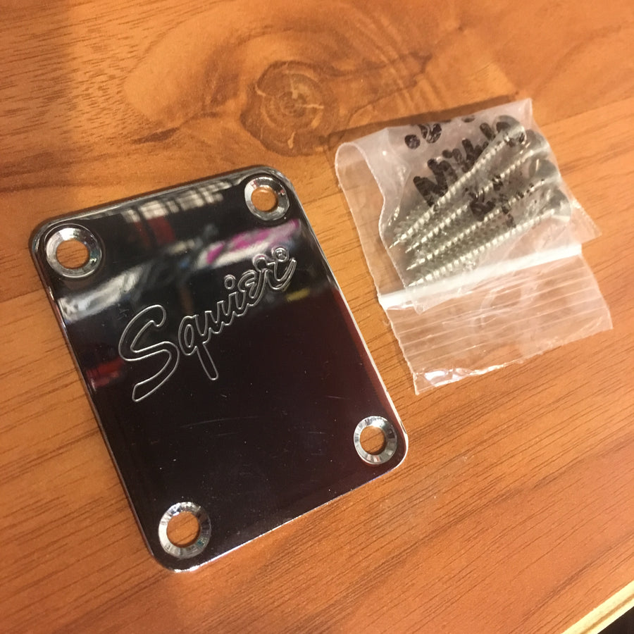 Squier Neck Plate w Screws