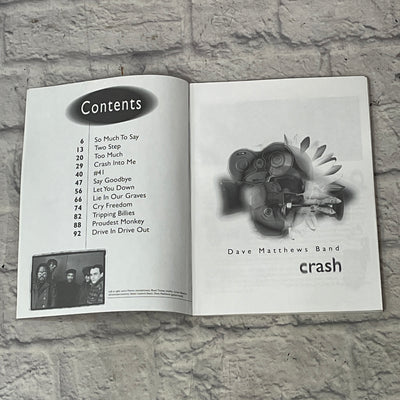 Dave Matthews Band Crash Song Book