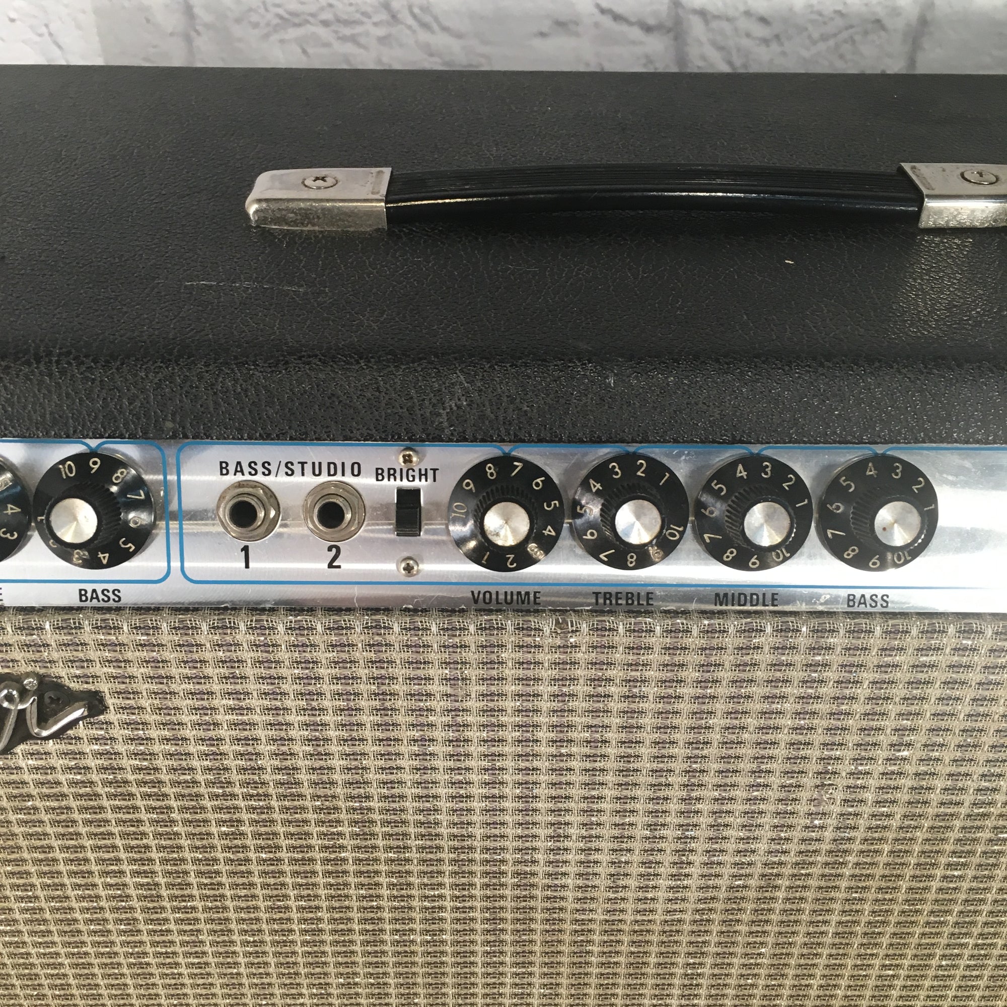 Fender Bassman Ten 50-Watt 4x10 Vintage Silverface Guitar Combo Amp