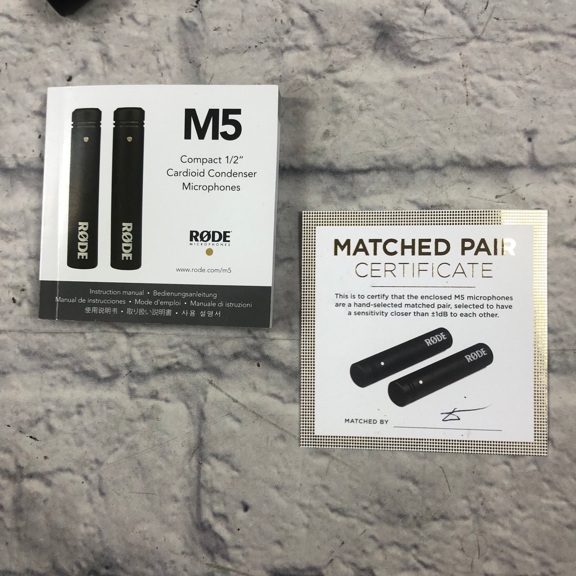 Rode M5 Matched Pair of Condenser Microphones