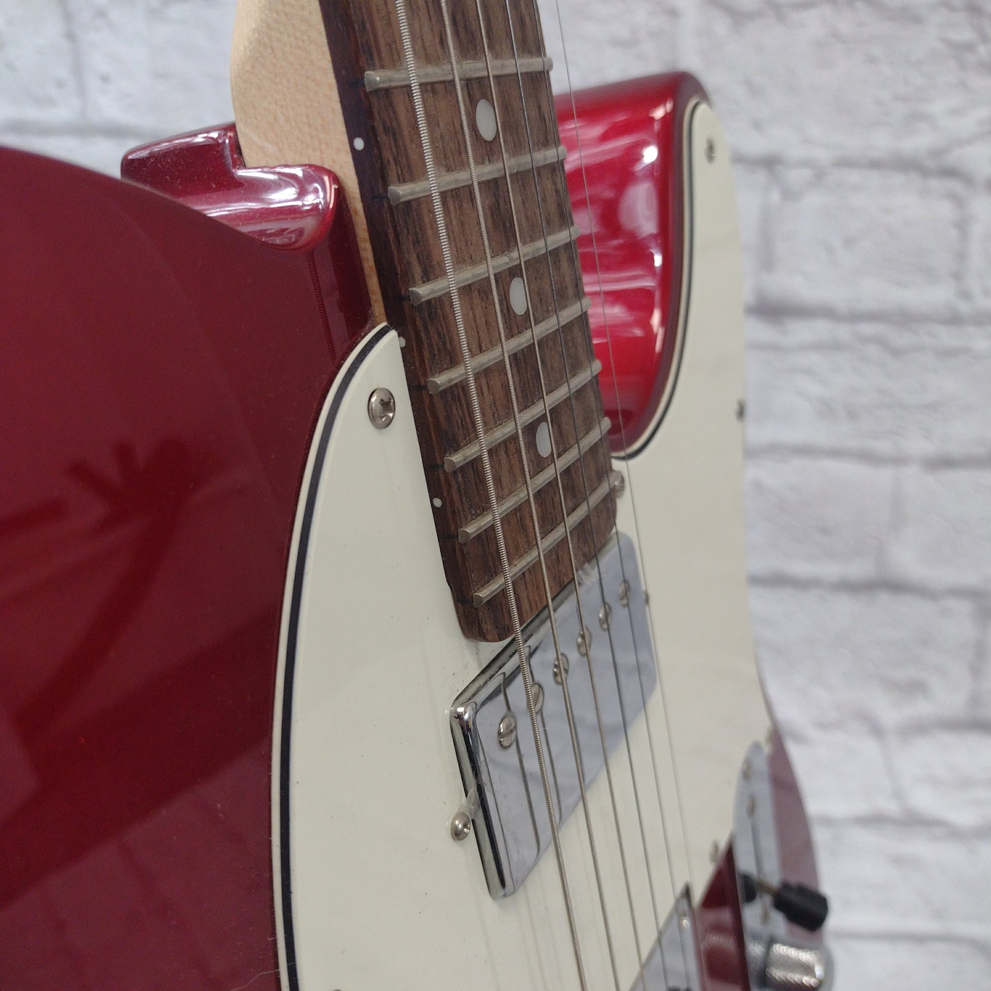 ギター FAT 113H RED TOP PLATE Squier Fat Telecaster Electric Guitar - Candy Apple Red