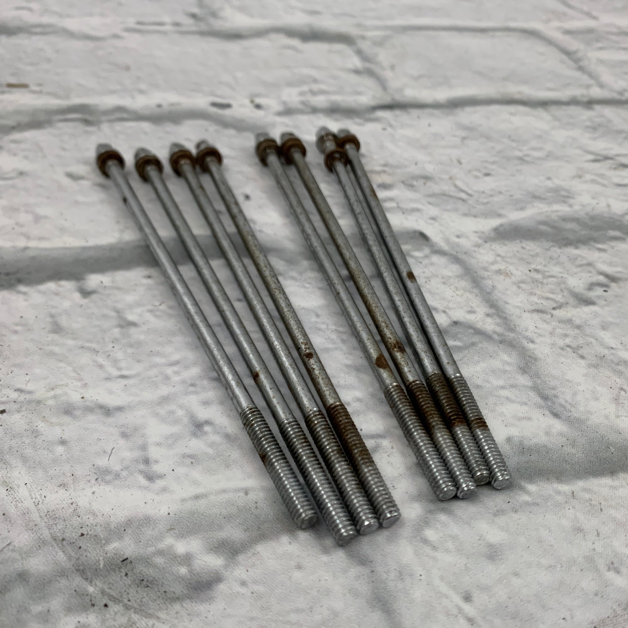 Unknown Brand 6" Tension Rods (Ludwig Club Date / Slingerland Style) Set of Eight