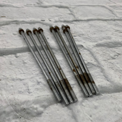 Unknown Brand 6" Tension Rods (Ludwig Club Date / Slingerland Style) Set of Eight
