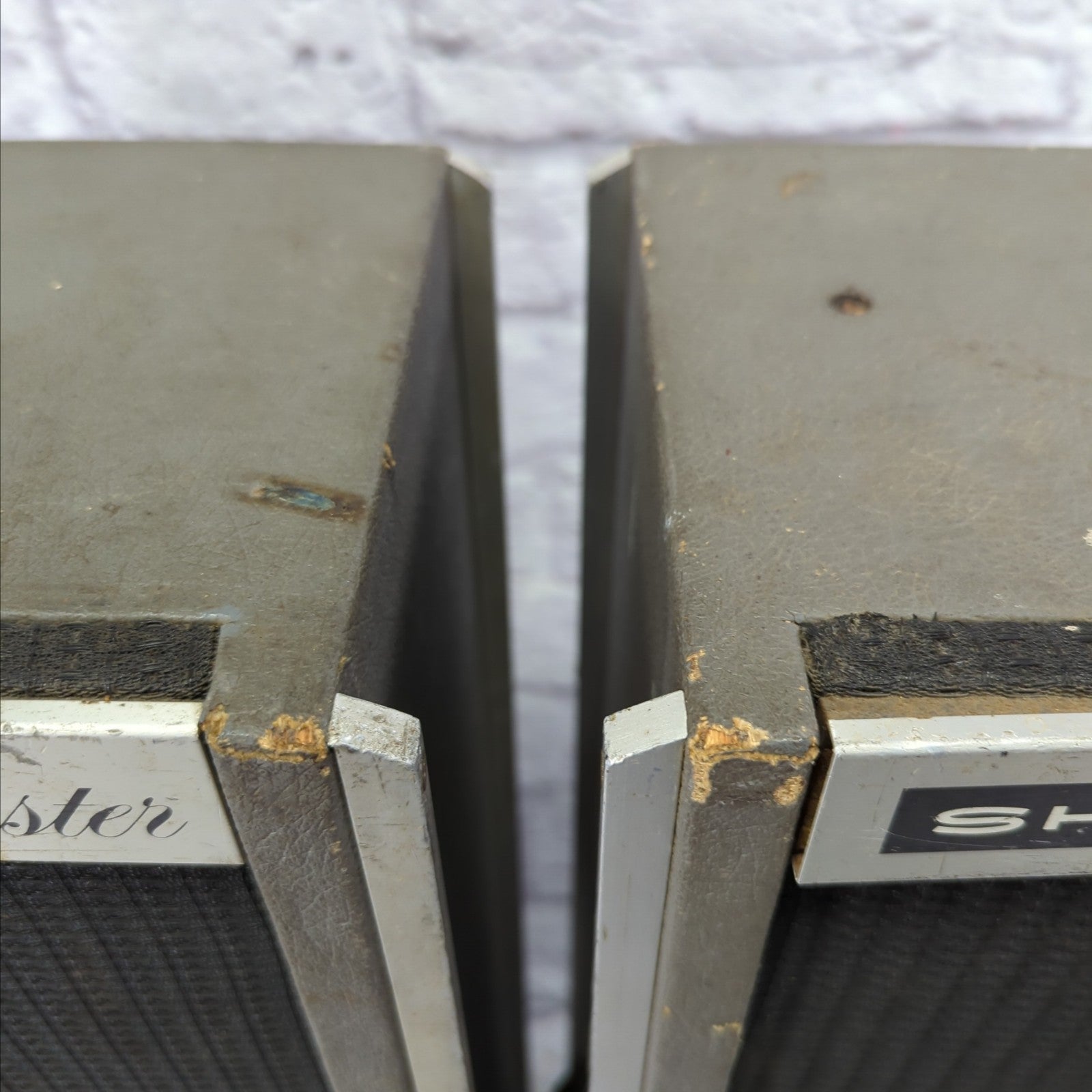 Vintage 1960s Shure Vocal Master Speaker Columns Evolution Music