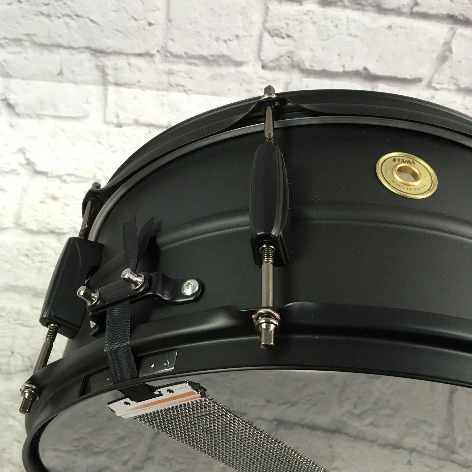 Tama Steel Snare Drum - 6.5 x 14 - Black/Black