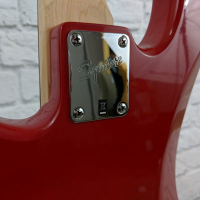 ** Squier 4 String Precision P Bass Partscaster Red