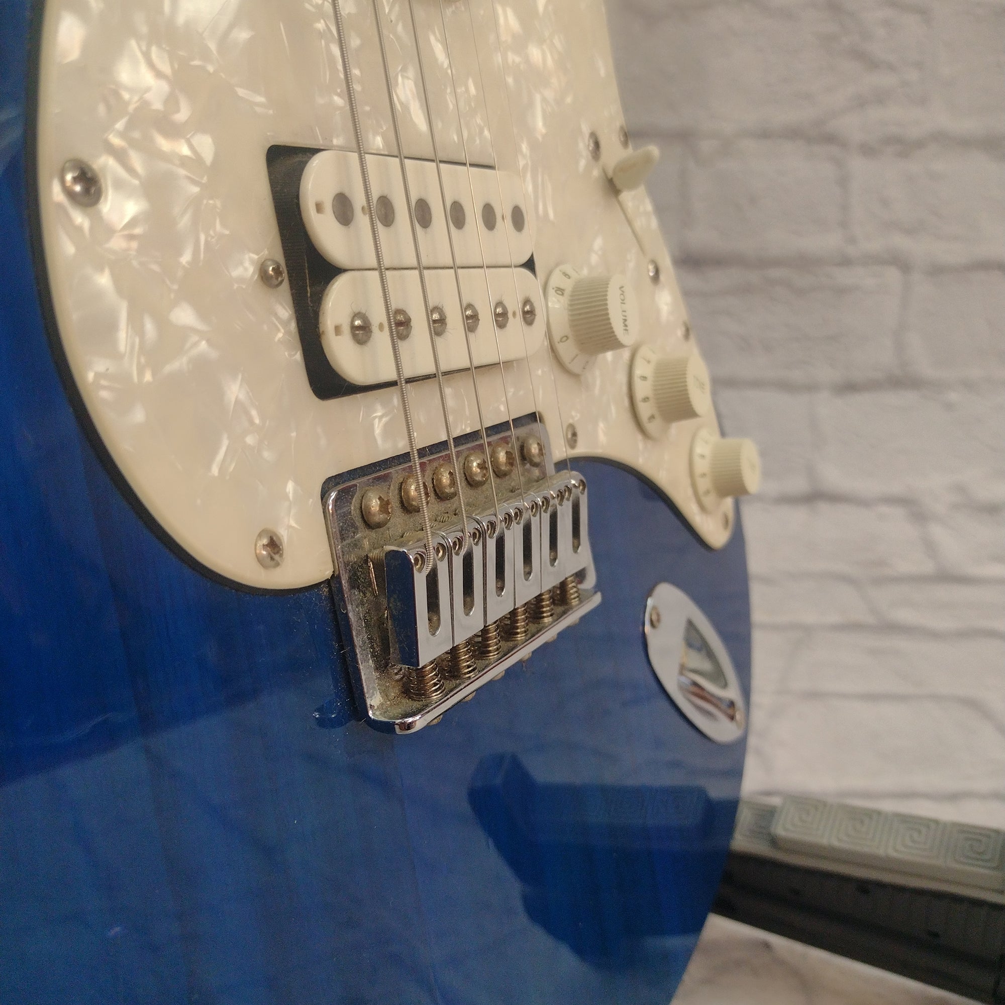 Brownsville Strat Style Electric Guitar - Blue