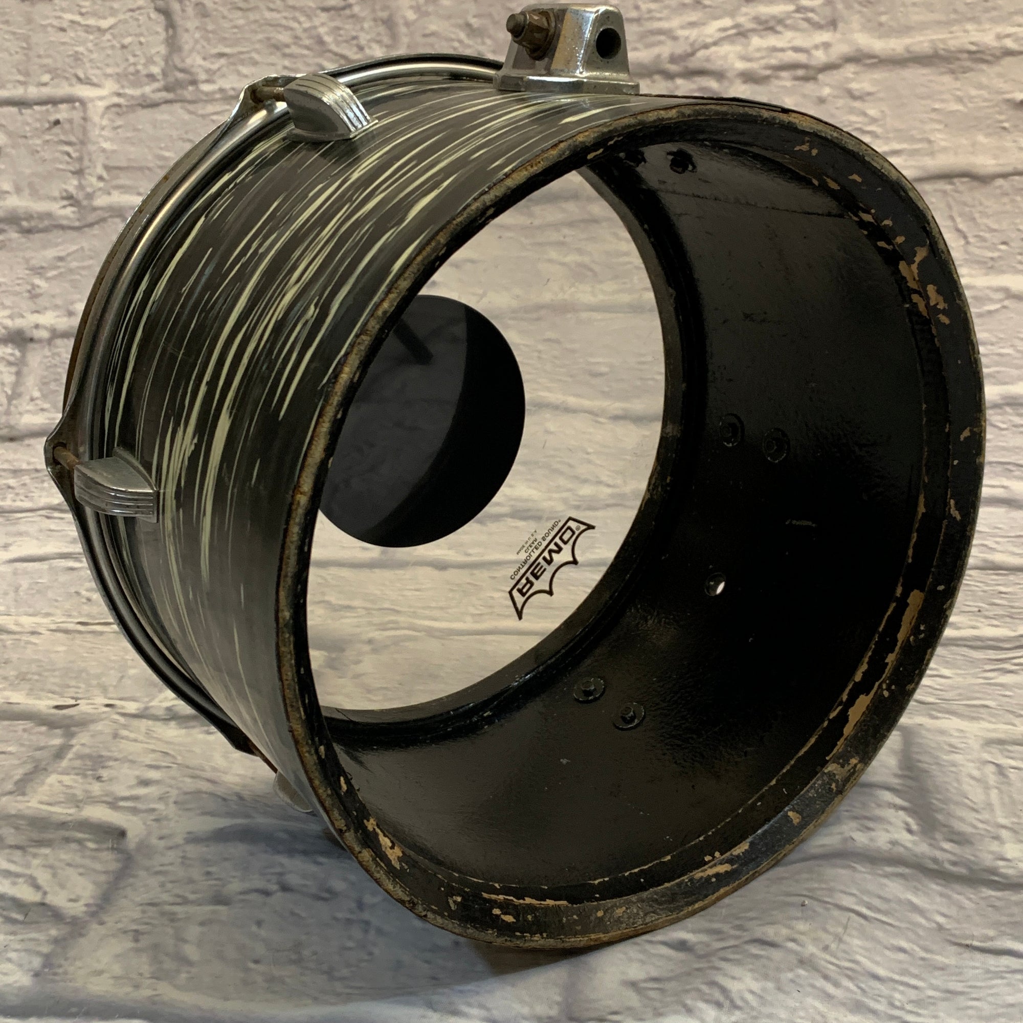 1970s Ludwig 12in Rack Tom Black Oyster Pearl
