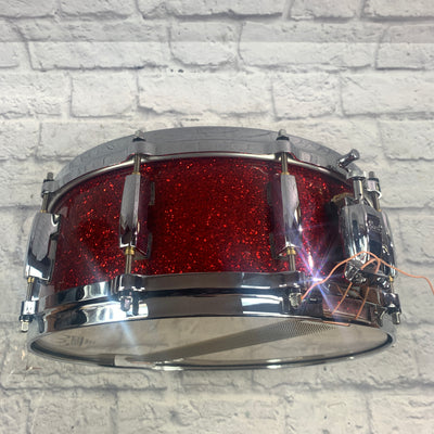 Pearl Masters Studio Birch Snare Red Sparkle 14