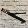Planet Waves Leather Peace Flag Guitar Strap