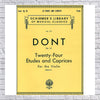 G. Schirmer 24 Etudes And Caprices For The Violin Op 35 By Dont