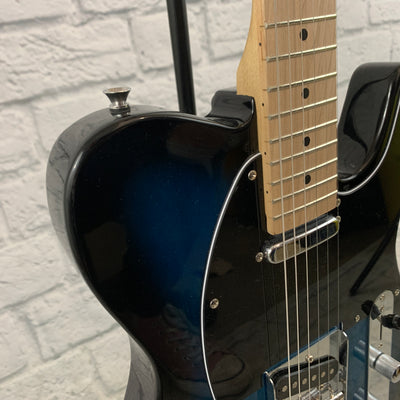 Unknown Tele-Style Electric Guitar - Blue Burst