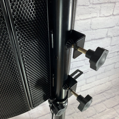 Rockville 5 Panel Vocal Shield w/ Tripod Stand