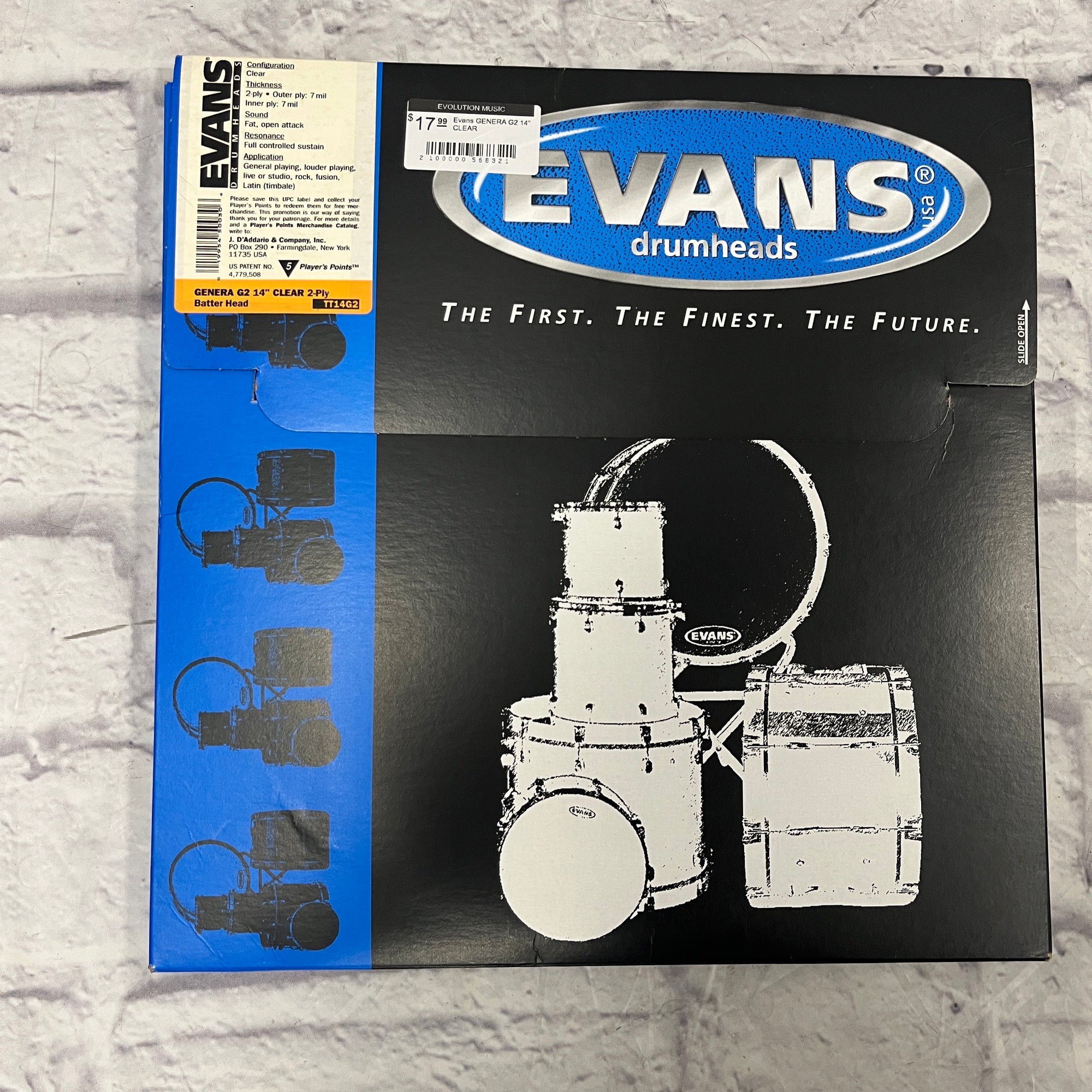 Evans GENERA G2 14" CLEAR