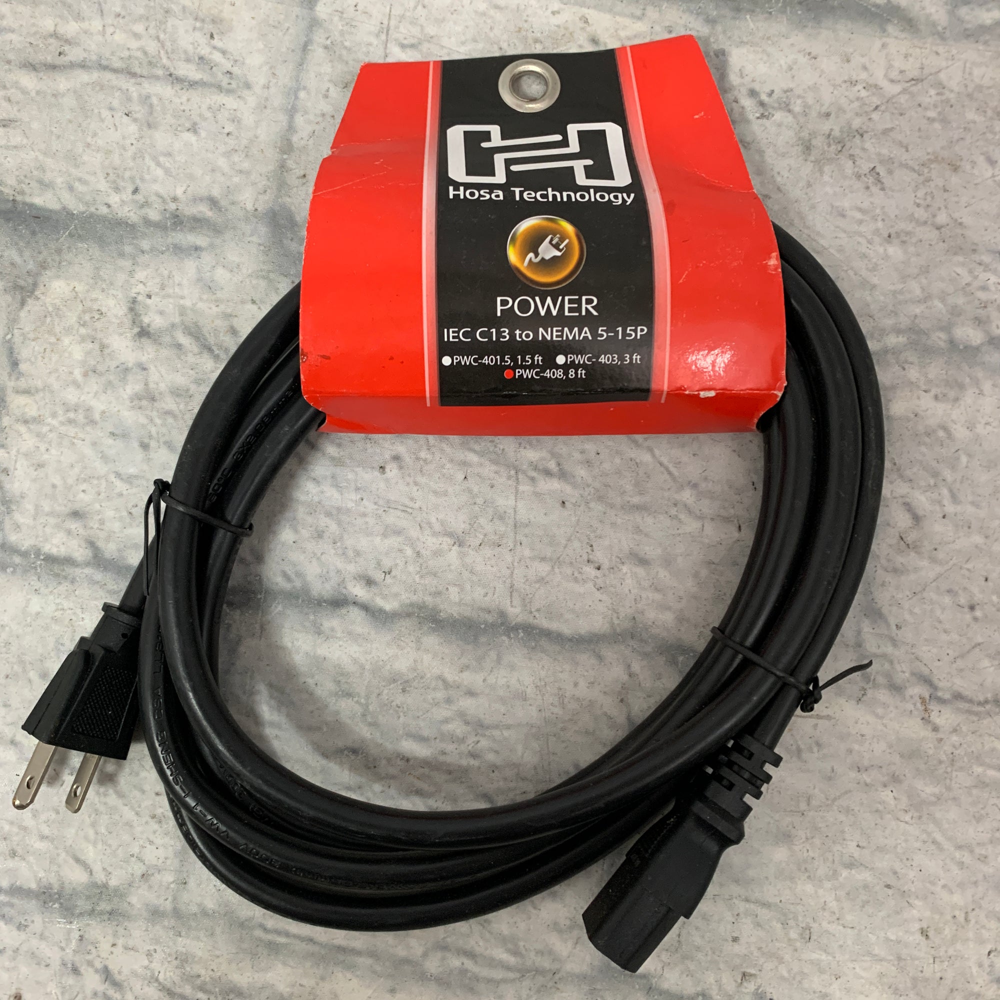 Hosa PWC-408 Heavy Duty Amp Electrical Power Cable - New Old Stock!