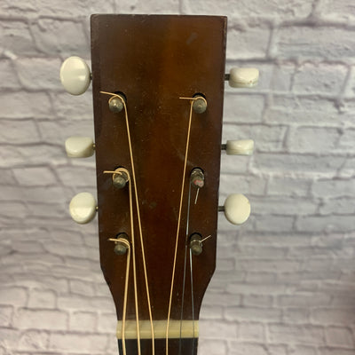 Unknown Vintage Parlor Acoustic Guitar