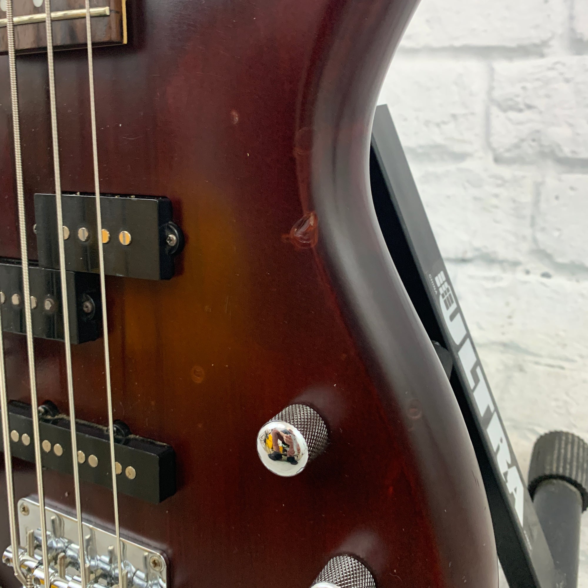 Cort Action Bass P/J 4 String Burgundy Finish