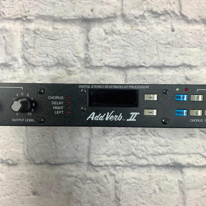 Peavey AddVerb II Digital Stereo Reverb / Delay Rack Unit - Evolution Music