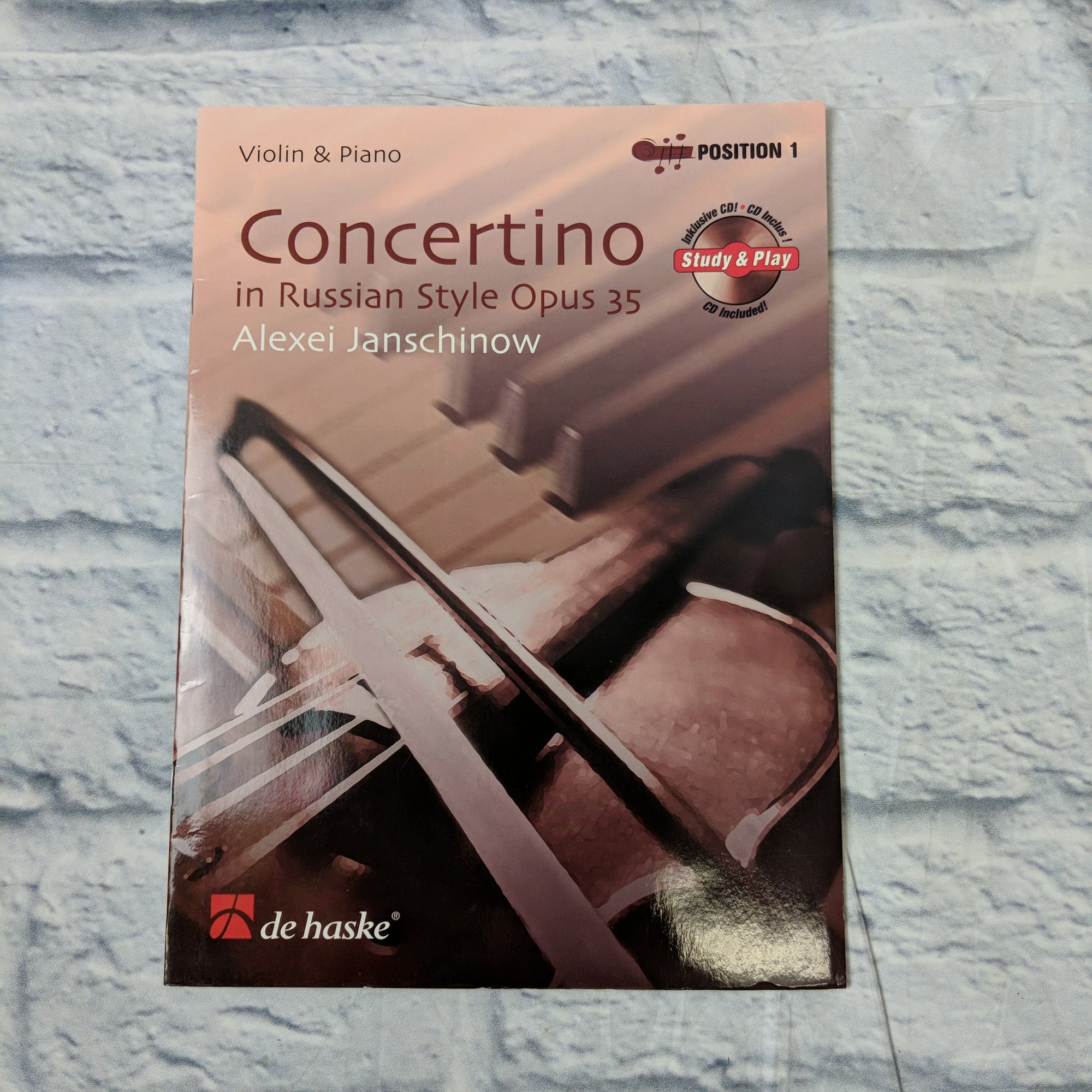 Concertino In Russian Style, Opus 35 (alexei Janschinow) Violin & Piano