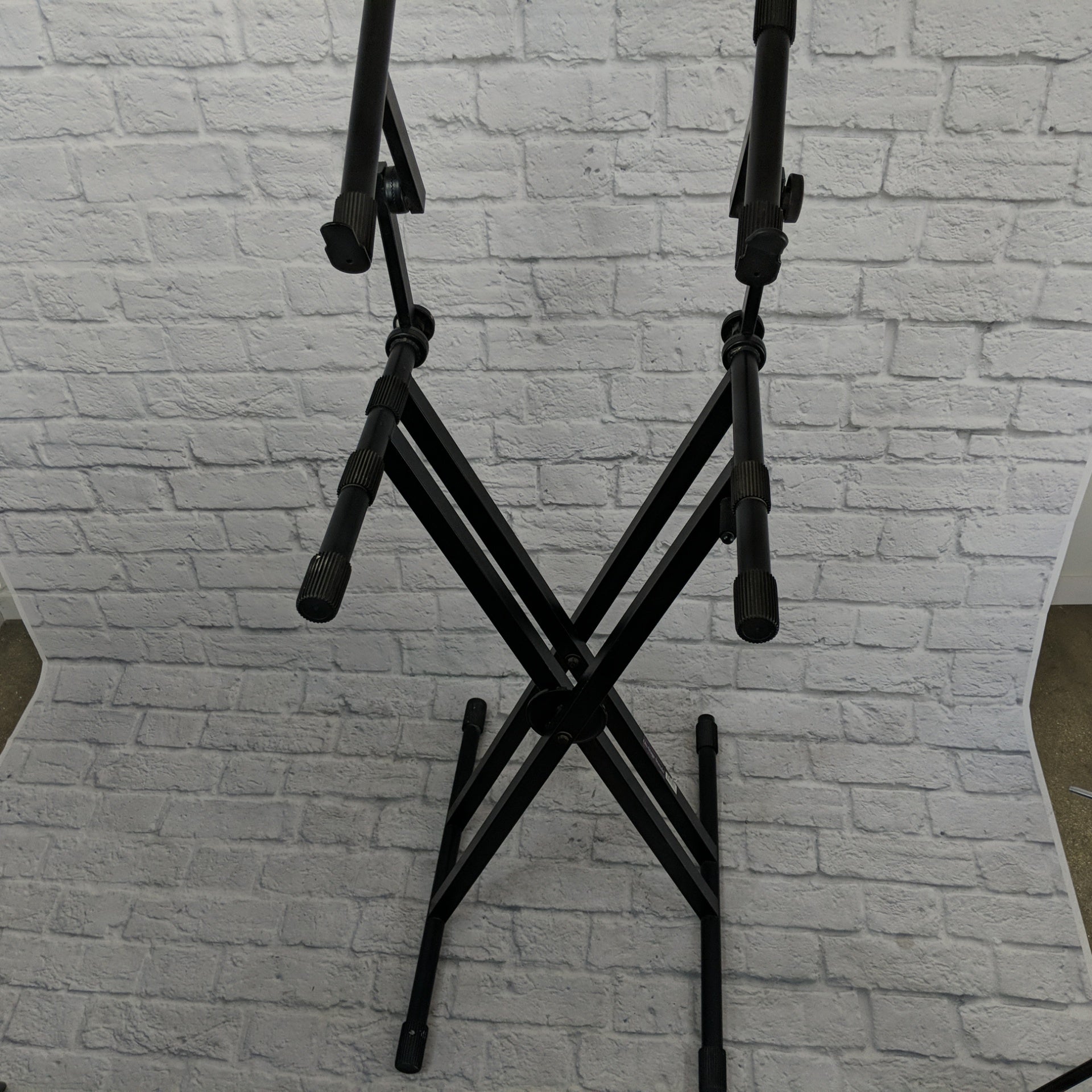 On-Stage OSS Extreme 420 Keyboard Stand (KS7292 Double-X ErgoLok w 2nd Tier)