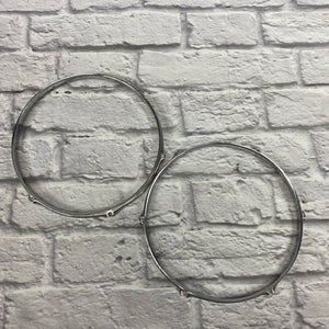 6-Lug 13" Chrome Drum Hoop Pair