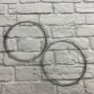 6-Lug 13" Chrome Drum Hoop Pair