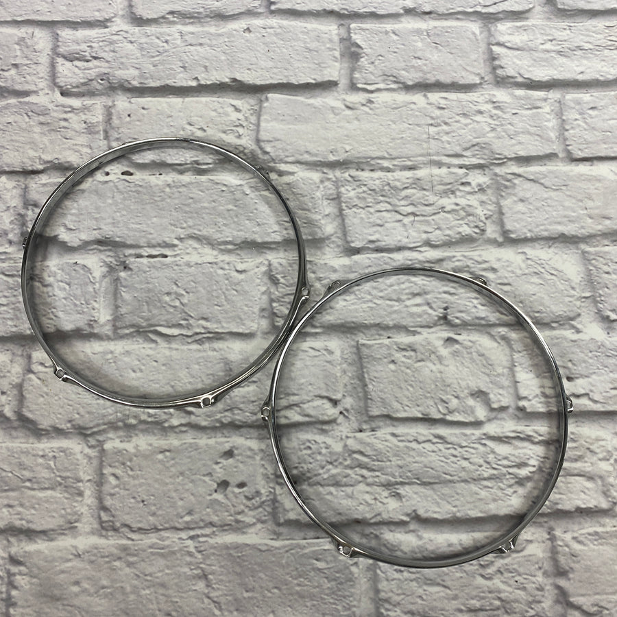 6-Lug 13" Chrome Drum Hoop Pair