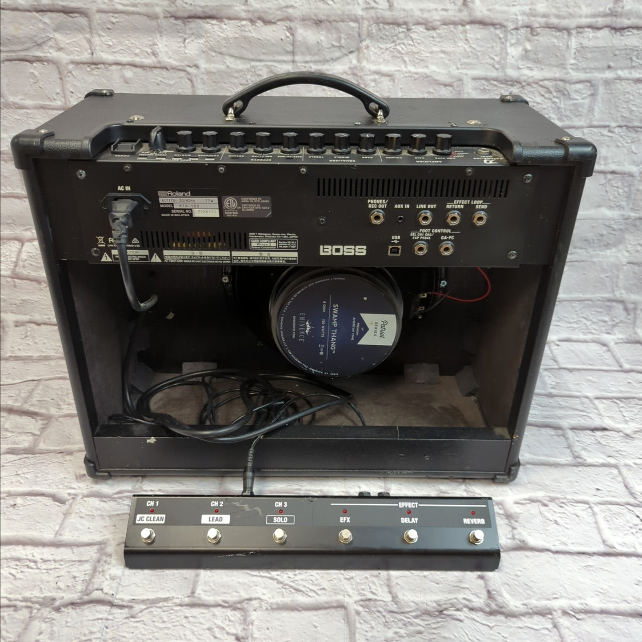 Boss Katana 100 mk1 1x12 Eminence Swamp Thang Upgrade