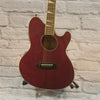 Ibanez Talman Inter City Acoustic Electric Guitar Trans Red Sparkle