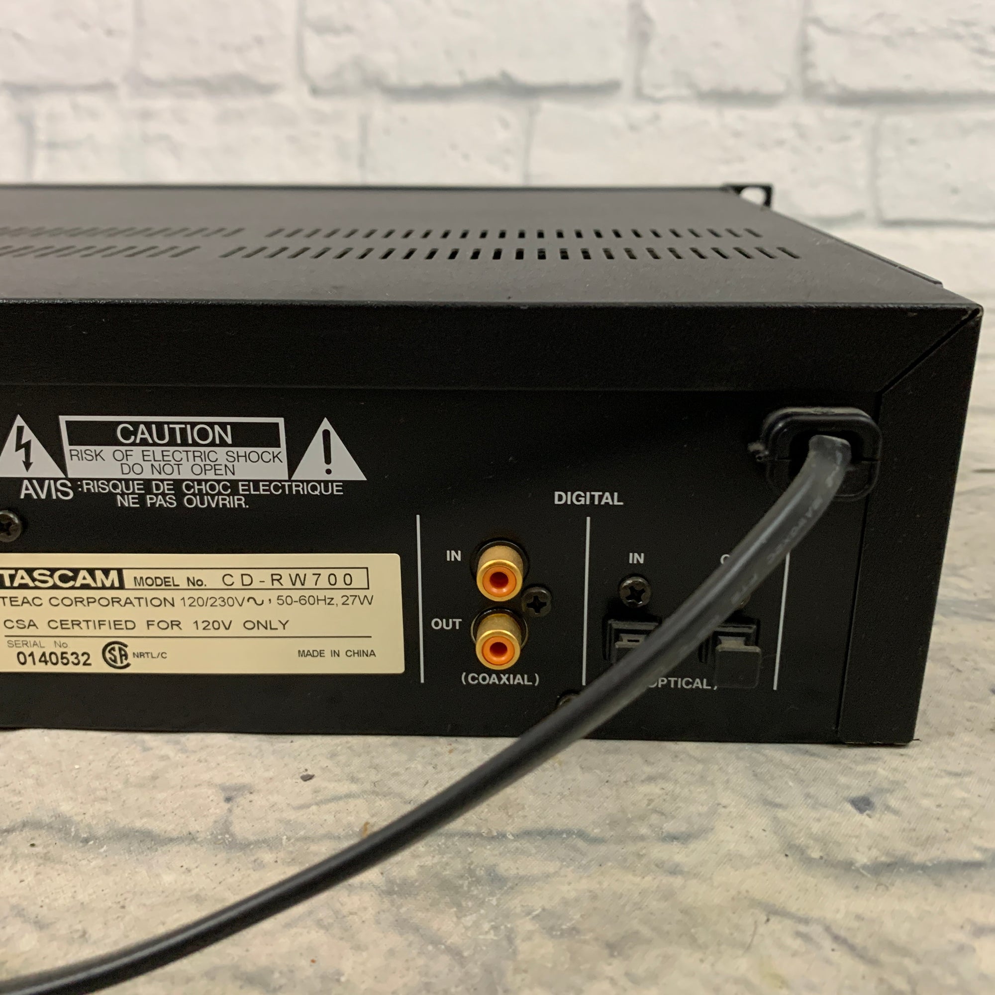 Tascam CDRW 750 CD Recorder (for parts)