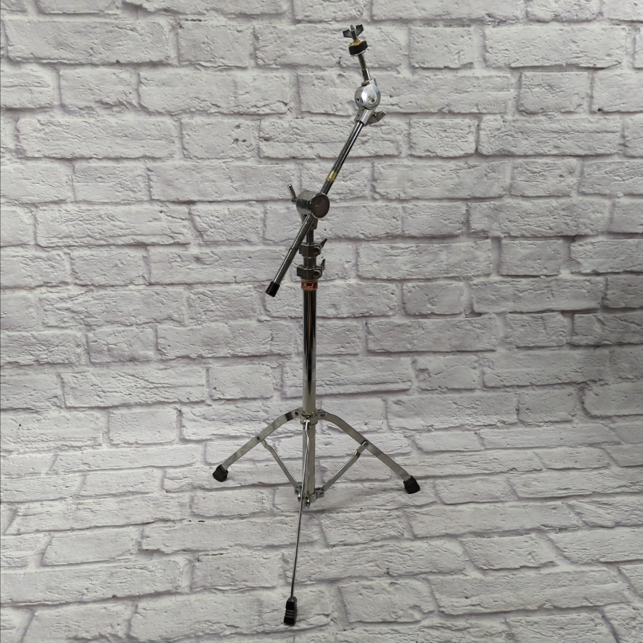 Pearl Heavy Duty Single Braced Mini Boom Cymbal Stand with Tilter 1980s Red Label