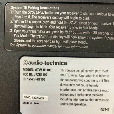 Audio-Technica ATW-R1100 Receiver