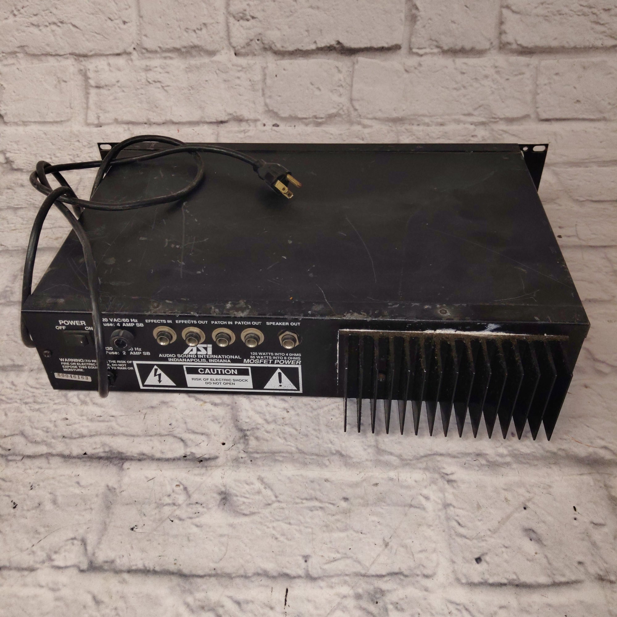ASI 125 Watt Guitar Amplifier Head 125GTR Rack Mount AS-IS